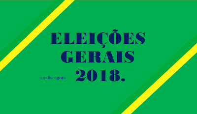 A imagem nas cores do Brasil diz: Eleições gerais 208.Faltando menos de 60 dias para a realização das eleições gerais no Brasil, começa a já se desenhar um provável cenário para o segundo turno em outubro próximo. Certamente todas as probabilidades, podem levar para disputa final entre o PT e o PSDB.