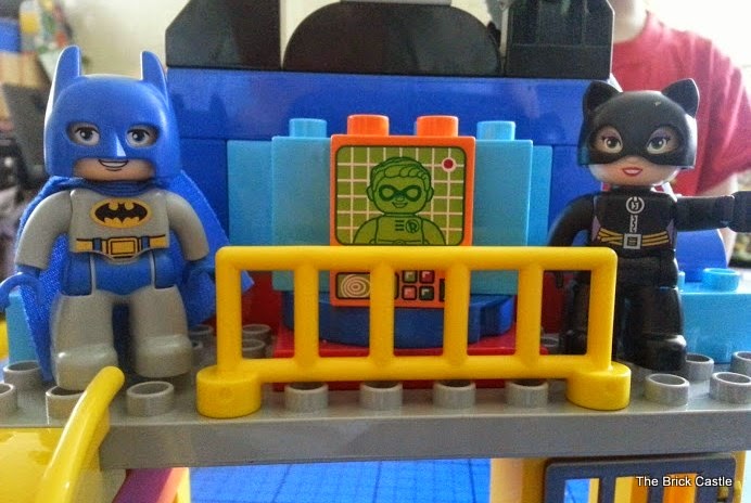 LEGO DUPLO Batcave Adventure set review Batman and Catwoman on balcony