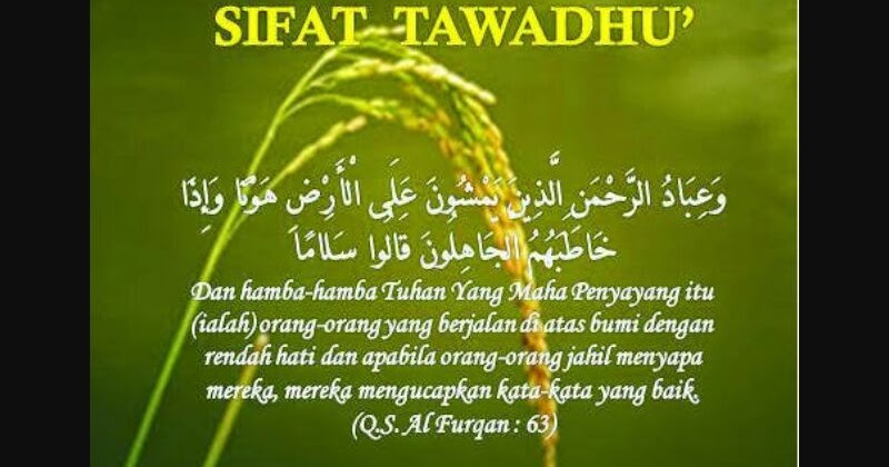 Tawadhu Artinya Berikut Pengertian Dan Contoh Sikap Tawadhu Rasulullah Topik Terkini