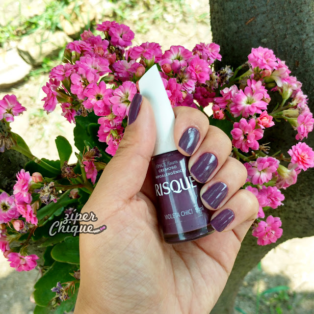 Violeta Chic! da Risque - Zíper chique