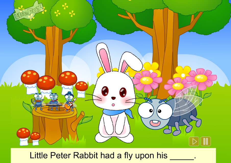 English with Eve: "Little Peter Rabbit" (Rhyme)
