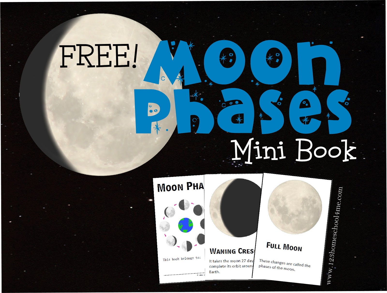 FREE MOON PHASES MINI BOOK instant Download 