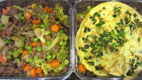 Lunch Week 35: Asian Sloppy Joes with Egg Crepe