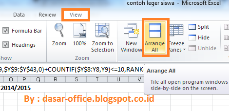 Cara Menampilkan Beberapa File dalam Satu Lembar Kerja di Excel