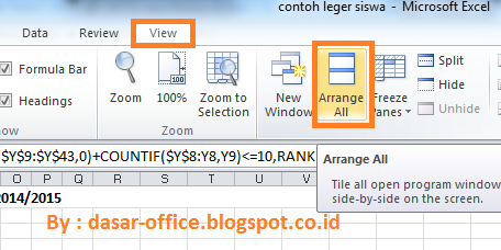 Cara Menampilkan Beberapa File dalam Satu Lembar Kerja di Excel