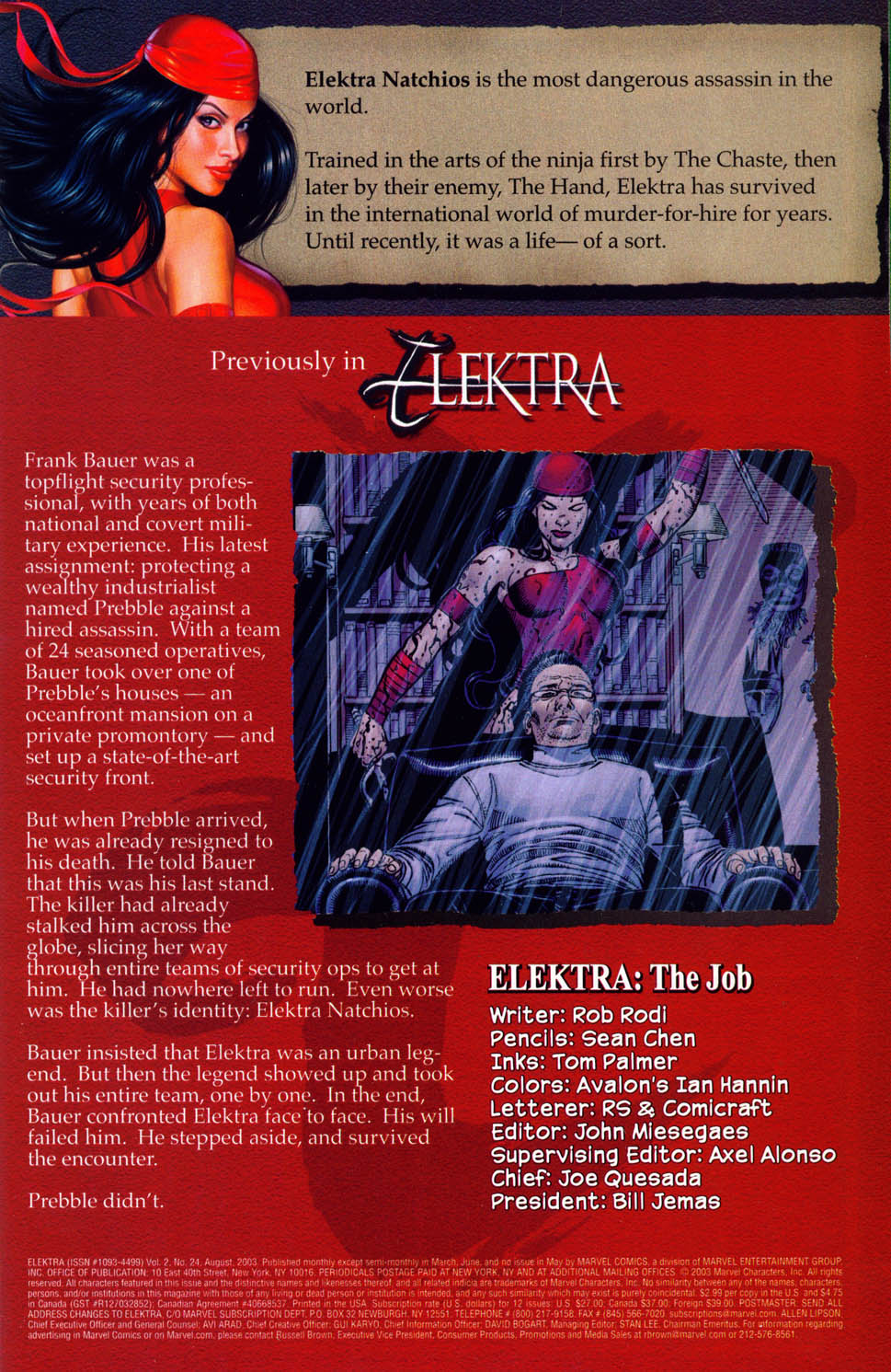 Elektra (2001) Issue #24 #24 - English 2