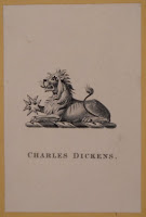 A Charles Dickens bookplate.