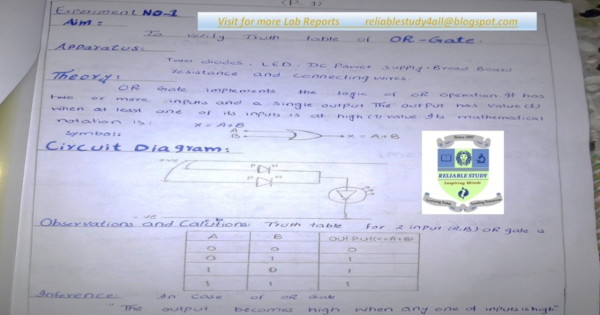 Electronics Lab Report Reliable Study