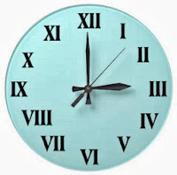 Reloj números romanos