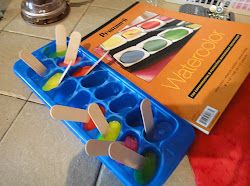 ice cube painting cubes etsykids kid watercolor preschool paper pull give piece each them let