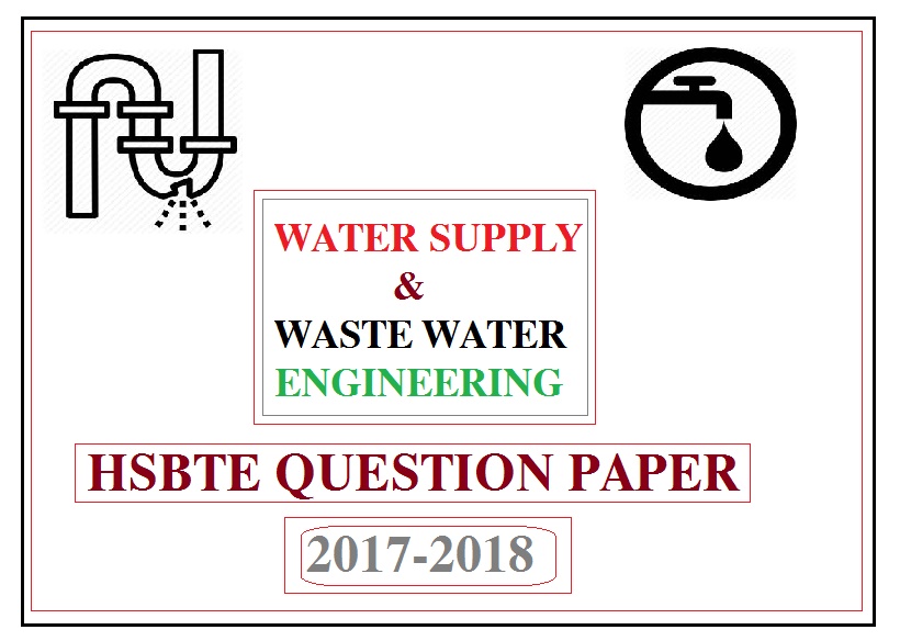 Water supply Question Paper For Civil Civil Engineering Hindi Me