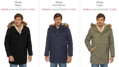 Tres ejemplos de abrigos buenos, bonitos y baratos abrigos hombre