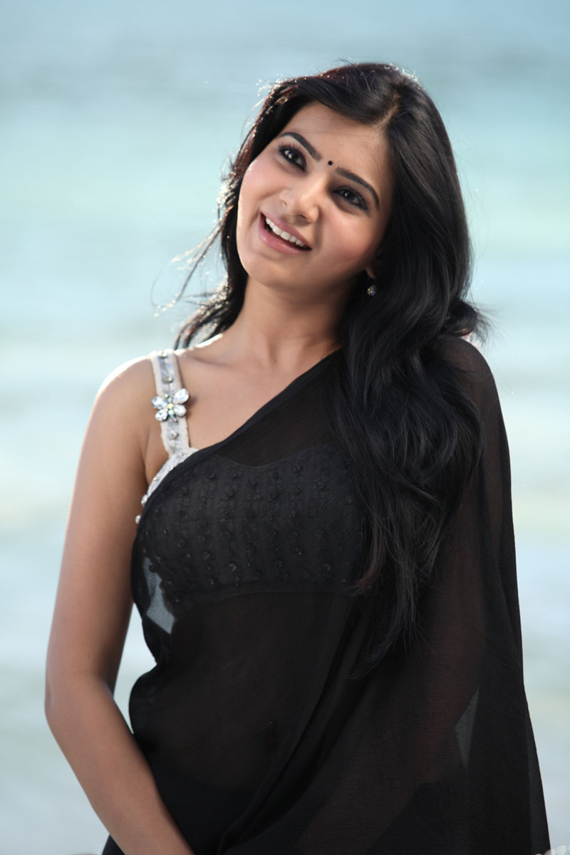 Samantha Ruth Prabhu hot pics, Samantha Ruth Prabhu in black saree