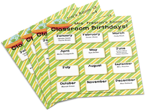  Want your own Customizable Birthdays Poster?