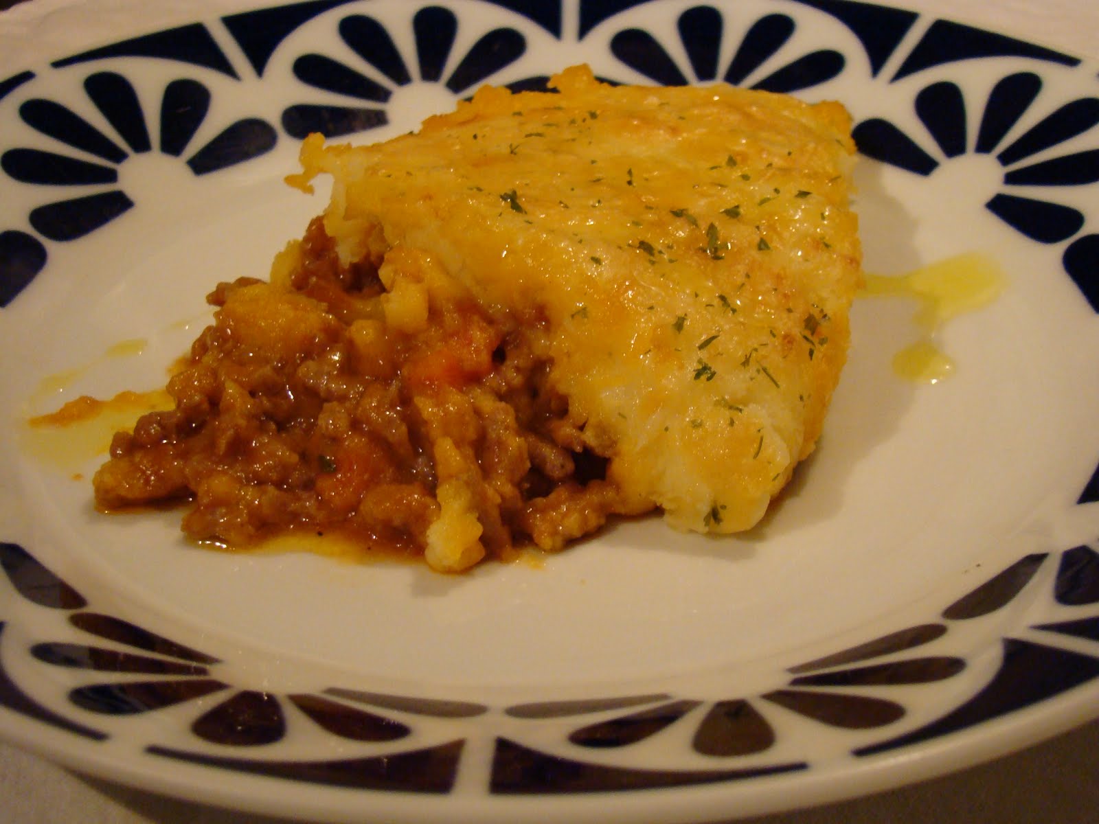 Mi receta de la semana Pastel inglés de carne Cottage Pie