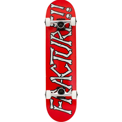 Fracture Broken Series Complete Skateboard in Red with a 7.5" board