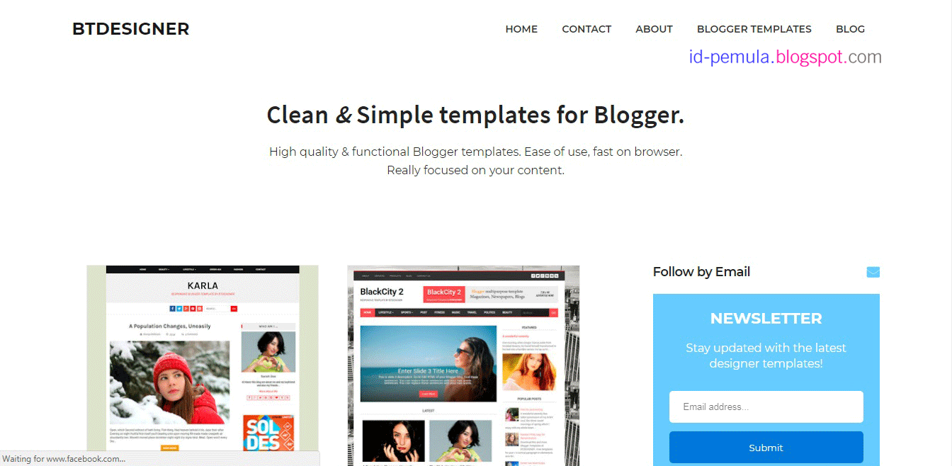 5 site Penyedia Template Blogger