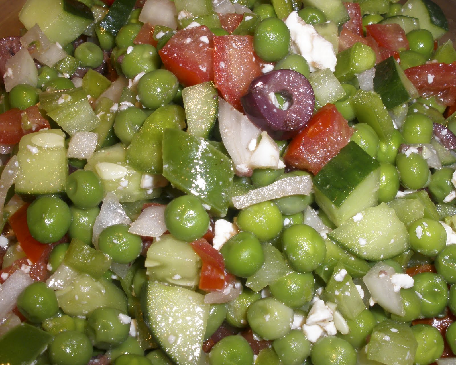 Pea salad The Gardening Gallimaufry: Mediterranean Pea Salad Recipe