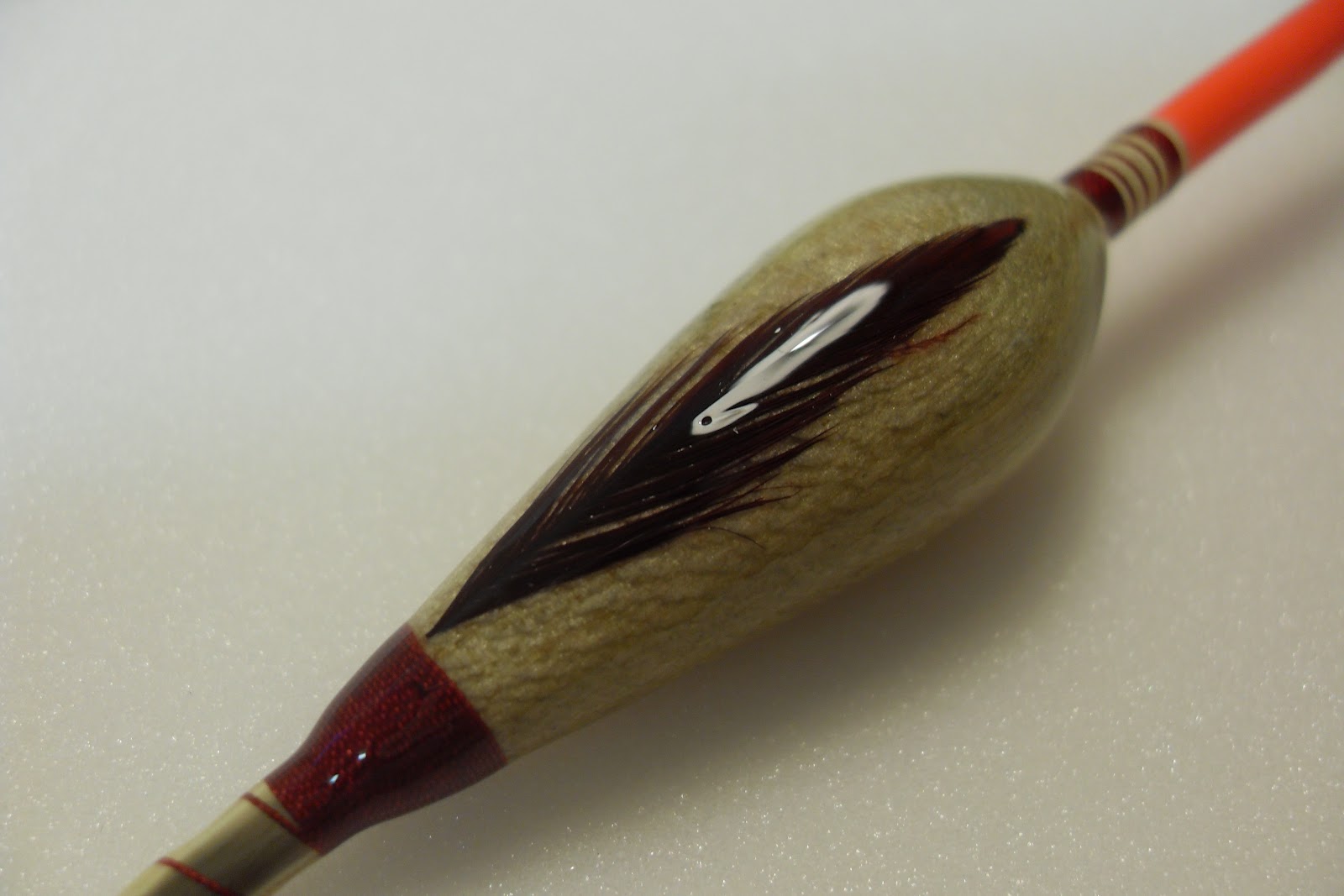 Handmade Fishing Floats by Mark Burningham. Porcupine and balsa avon