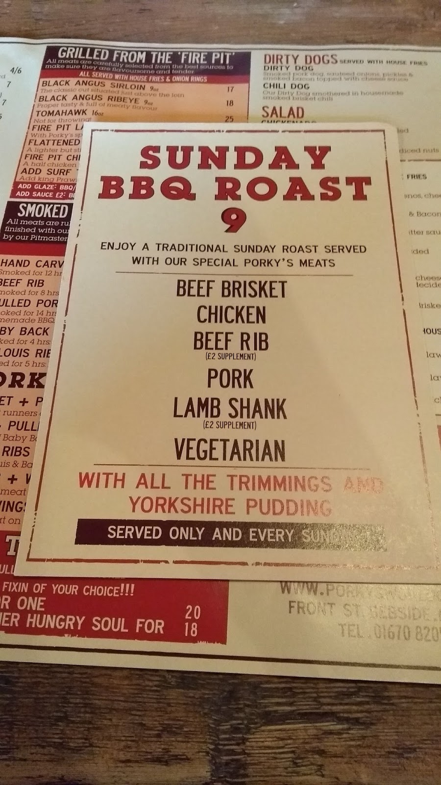 The Secret Diner Porky's BBQ