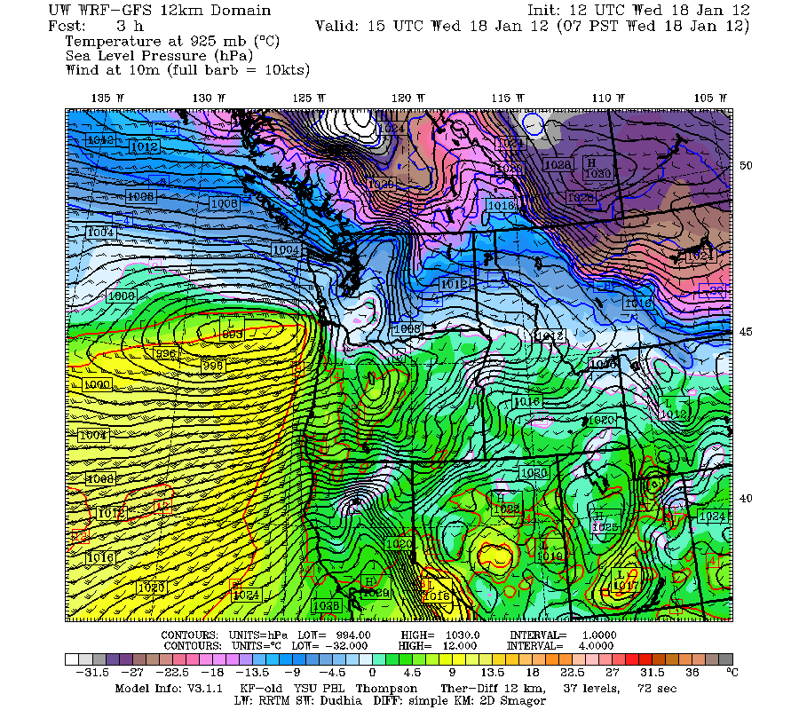 Cliff Mass Weather Blog Wednesday Morning The End in Sight and Strong
