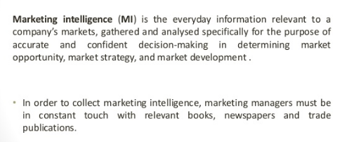 digital market intelligence, Marketing intelligence (MI) and Its Tools, marketing intelligence definition  and here some example of marketing intelligence, need, objective, steps,