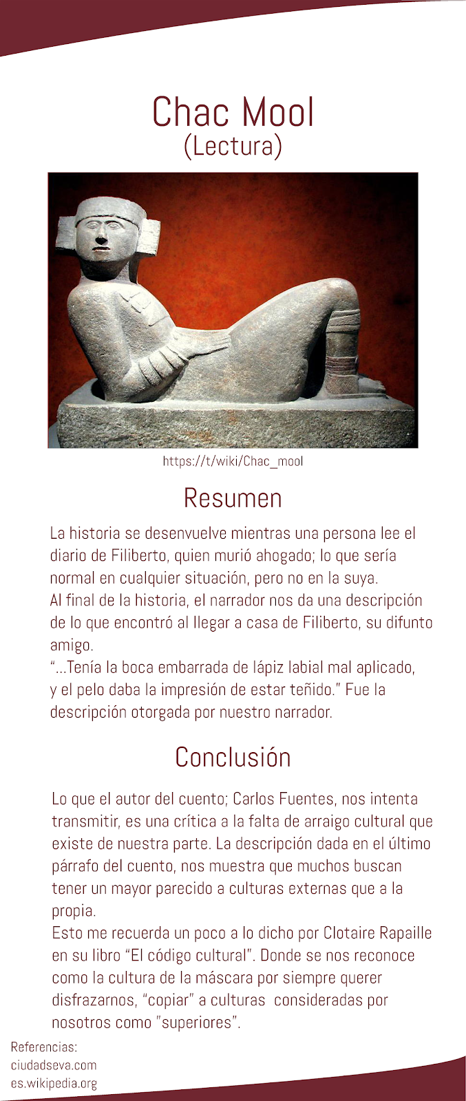 Lectura Chac Mool