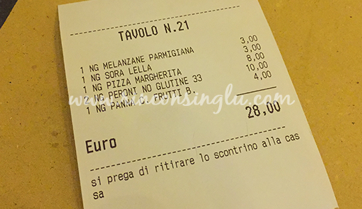 Nuestro viaje a Roma sin gluten precios comida sin gluten en roma