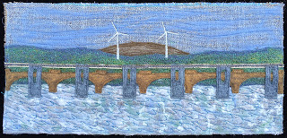 52 Ways to Look at the River,  Week 48 panel, by Sue Reno