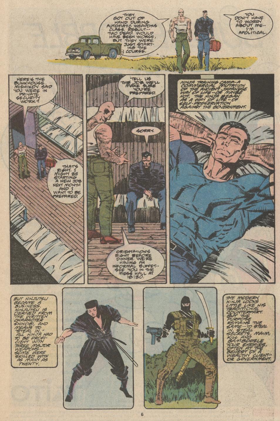 Read online The Punisher (1987) comic -  Issue #22 - Ninja Training Camp - 6