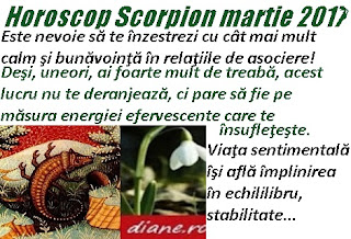 Horoscop martie 2017  Scorpion
