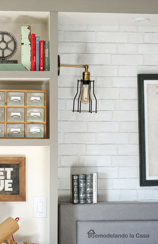 How to Install Sconces on the Side of BuiltIns Hiding the Wires Remodelando la Casa