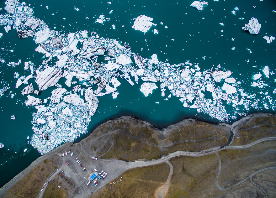 Jökulsárlón - Drone Captures Stunning Aerial Images of Iceland, In Case You Need Another Reason to Go