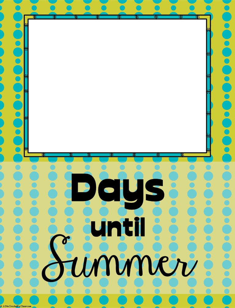 Countdown Posters, editable Classroom Freebies