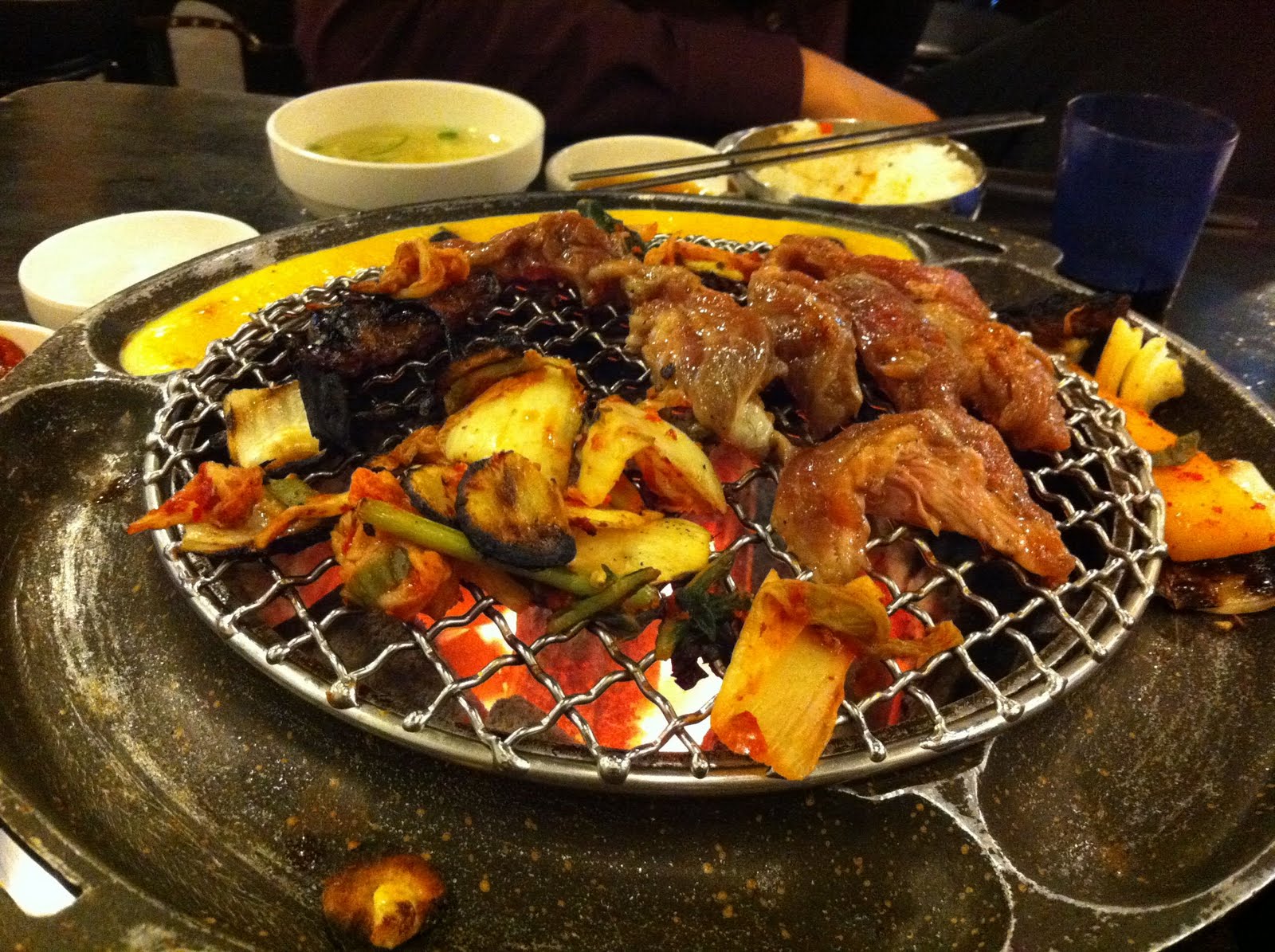 A Geek Wearing Makeup Savouring Samgyeopsal