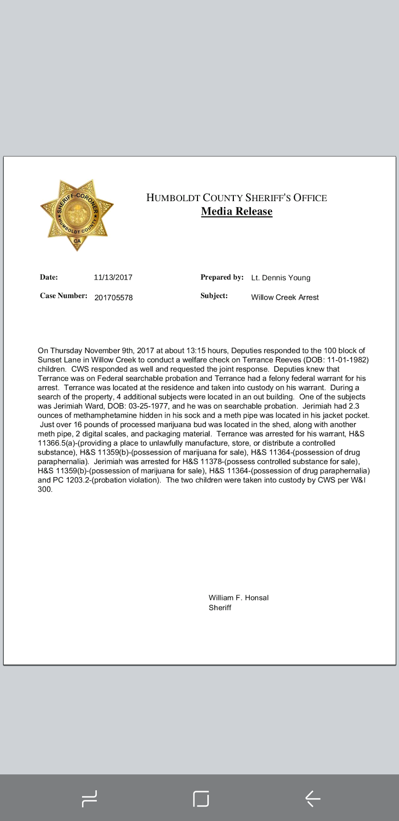 Words Worth Welfare check leads into arrest of man with a federal