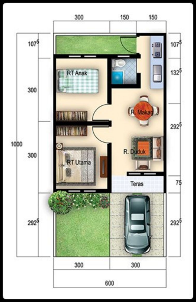 Contoh Rumah Minimalis 6x10 1 Lantai Contoh Rumah 