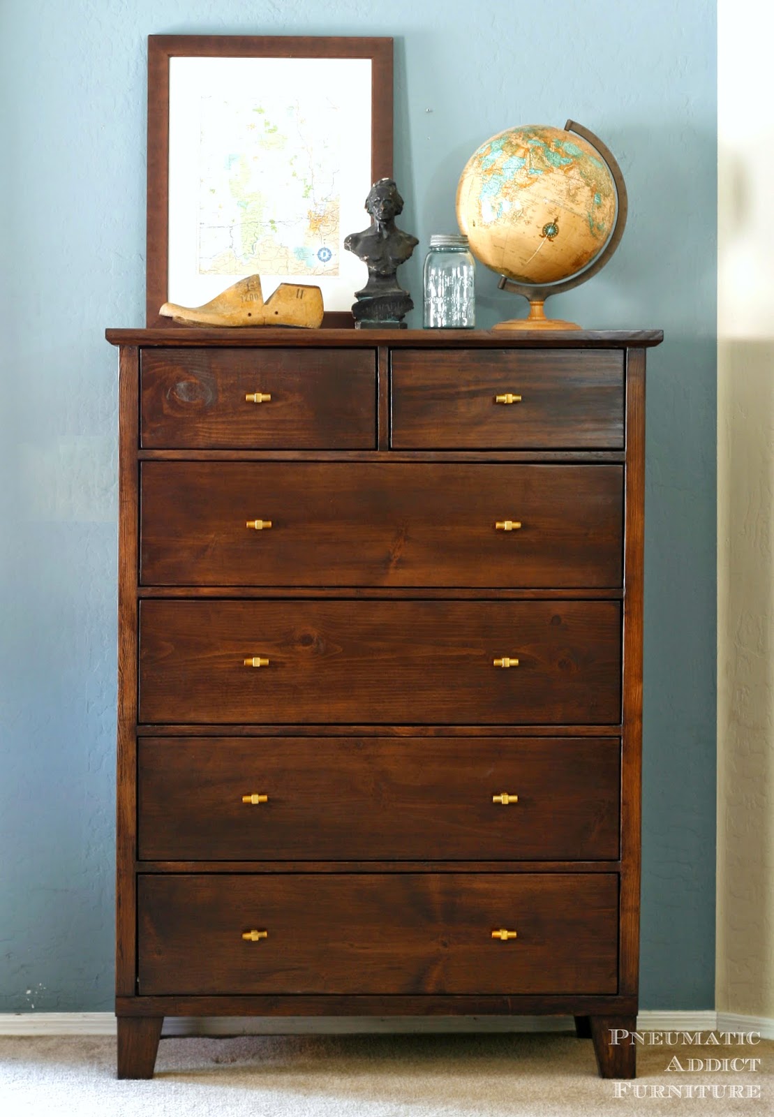 Learn to build your own PB knock-off, tall dresser. 