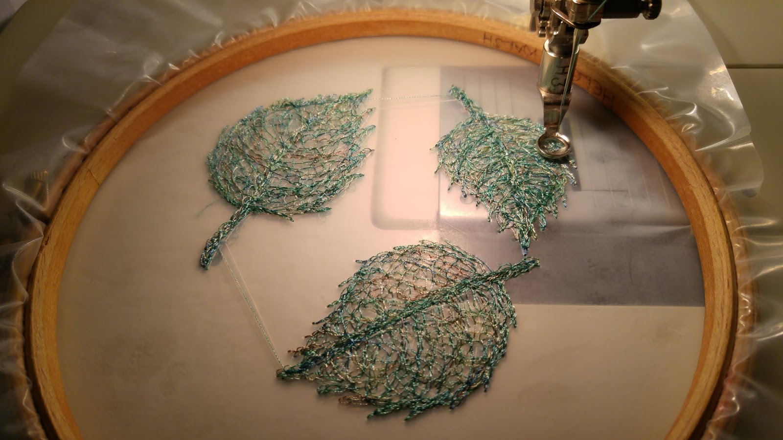 Delicate Stitches Flutter by, Butterfly Dissolving Fabric and Machine