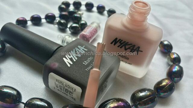 Nykaa Matte Nail Lacquer Pink Meringue & Black Cherry Pie : Review, Price & Swatches