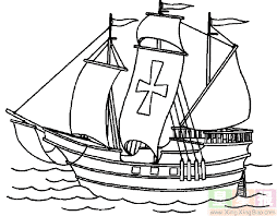 Mayflower coloring page 8