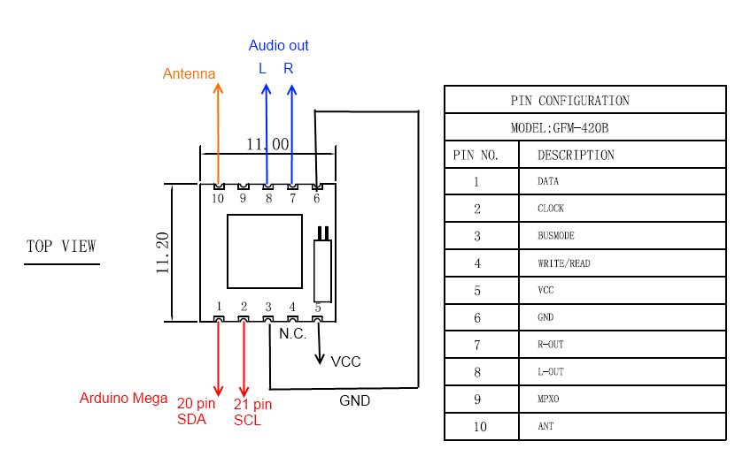EA7TB: TEA5767. Receptor FM para el Arduino. cpu pinout diagram 