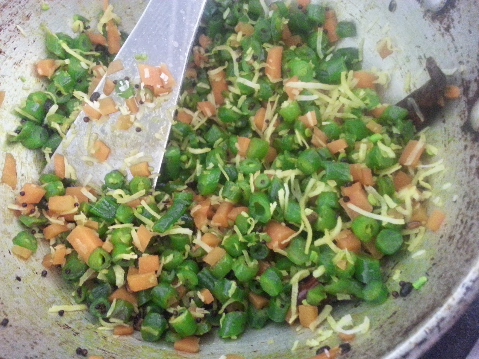 Beans & carrot upperi Sasi's Cuisine