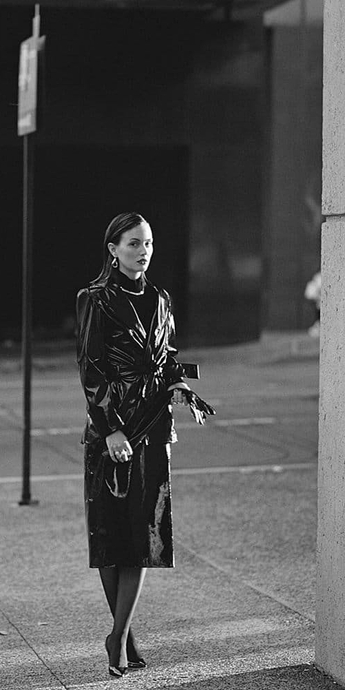 Leather Coat Daydreams: Leighton Meester models the modern leather coat