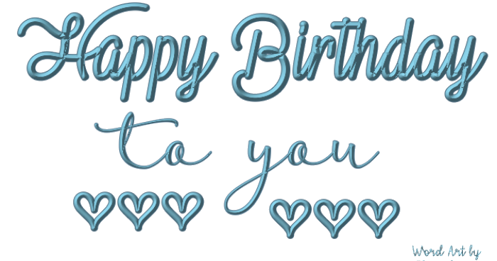 Escape From Reality Blog: FTU Happy Birthday Word Art by FlutterbyDi
