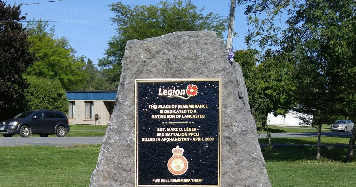 Ontario War Memorials Lancaster Afghanistan Memorial