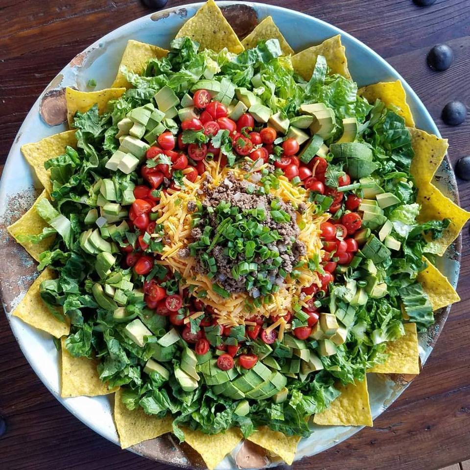 Amazing "Taco Salad for a Crowd". mother's recipes