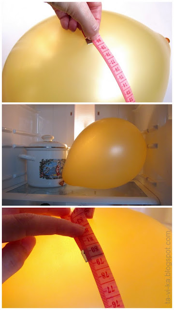 опыт с воздушным шариком