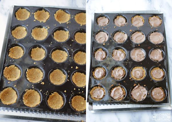 Graham cracker peanut butter cups are great for holiday gift baking.