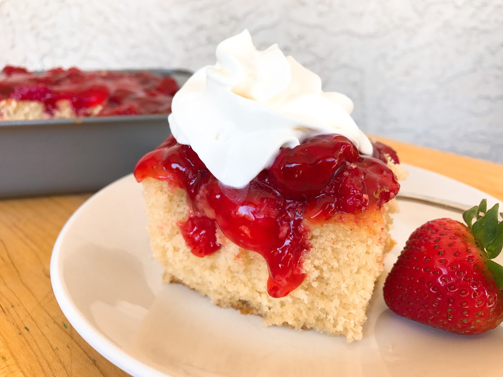 Strawberry Shortcake Poke Cake